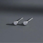 Earrings – Micro Crown – White