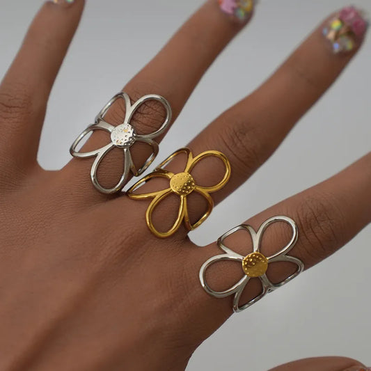 Retro Flower Stainless steel (2pcs)