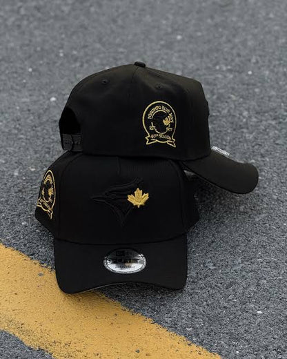 New Era 9FORTY A-Frame Snapback Hat featuring the Toronto Blue Jays MLB team
