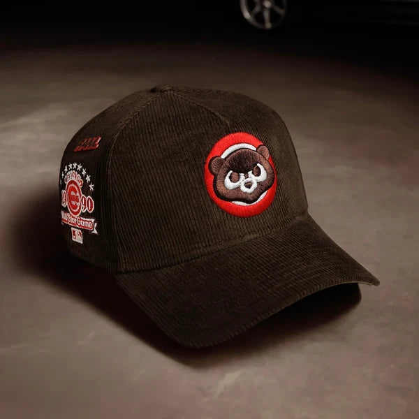 New Era Chicago Cubs 1990 All-Star Game A-Frame 9FORTY Snapback Hat, featuring the vintage "Angry Bear" circle logo