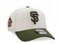 New Era San Francisco Giants 60th Anniversary Chrome Two Tone Edition 9FORTY A-Frame Snapback Cap.