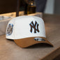 New Era 9FORTY A-Frame New York Yankees Two-Tone Snapback Hat Toasted peanut brown