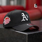 ew Era Oakland Athletics 9FORTY A-Frame Snapback Hat in black