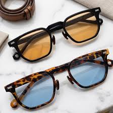 Retro Hex-Square Sunglasses