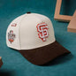 San Francisco Giants --9FORTY New Era Snapback--cream crown and a brown corduroy visor