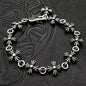 Chrome Hearts Style Cutout Cross Link Bracelet - Sterling Silver Streetwear Essential