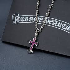 Chrome Hearts Style "Tiny Fat" Cross & Tiny E Link Chain