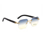 Frameless Diamond Edge Cutting Simple Square Fashionable Men glasses