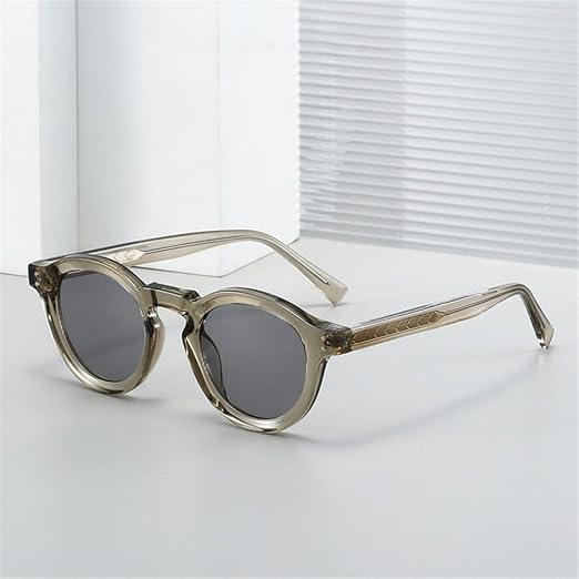 Round Rivets unisex sunglasses jelly colour