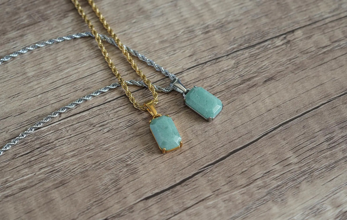 Jade Stone Pendant for Men (Available in gold & silver)