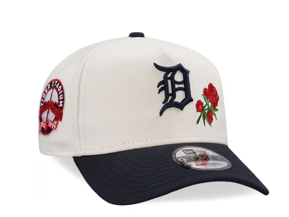 New Era Detroit Tigers "Chrome Black Roses" 9FORTY A-Frame Snapback Hat