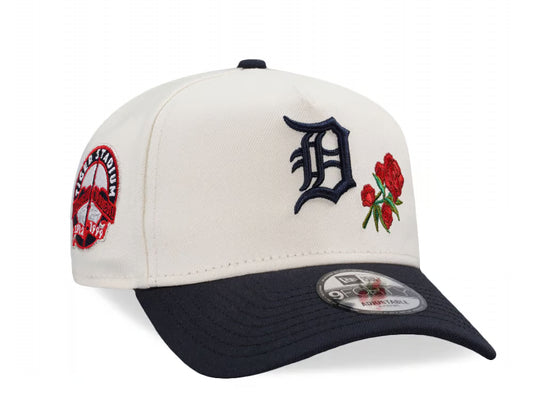 New Era Detroit Tigers "Chrome Black Roses" 9FORTY A-Frame Snapback Hat