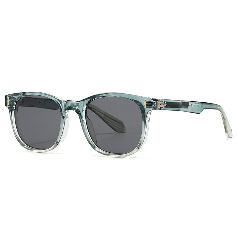 Retro  Narrow Frame Sunglasses Street Fashion Snapshots Modern Charm Vintage Sun Glasses Black Round Full Frame Unisex