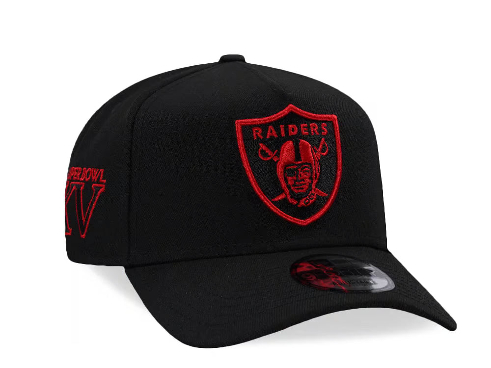 New Era Las Vegas Raiders Super Bowl XV Red Detail Edition 9Forty A-Frame Snapback Hat