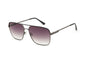 Men's Frameless Aviator Sunglasses with PC Lens Material in Silver,