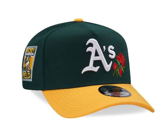 New Era Oakland Athletics "Rose Emblem" 9FORTY A-Frame Snapback Hat