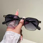 Square Full Frame Sunglasses with PC Lens Material