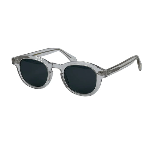 Sunglasses Unisex Retro Square Frame UV Protection transparent frame black lens