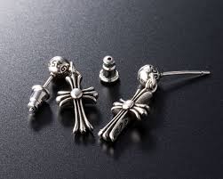 The Micro Cross Drop Studs