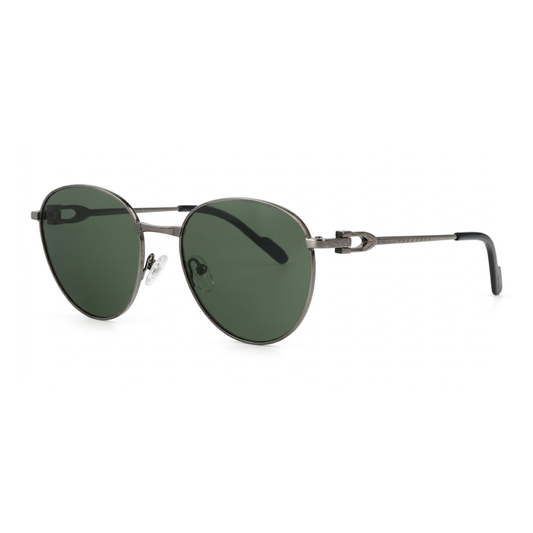 oval metal-frame sunglasses