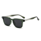 Green square medium sized full frame sunglasses