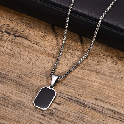 Square peddle Men Necklace