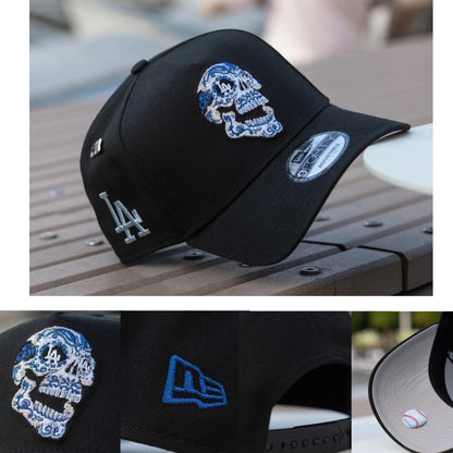 New Era Los Angeles Dodgers 9FORTY A-Frame Sugar Skull Snapback Cap.